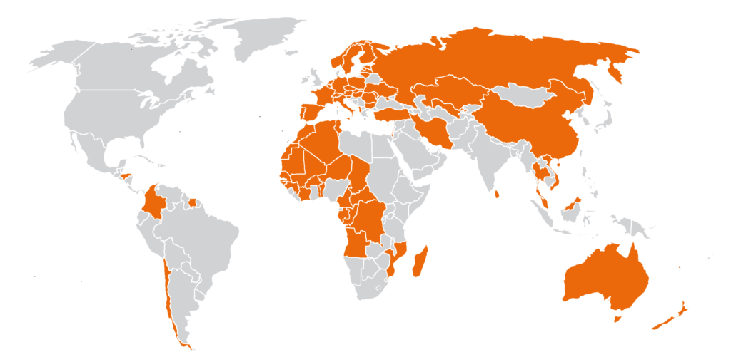 carte du monde test Michaud Export