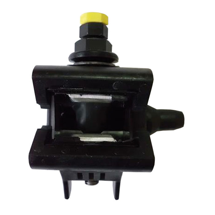Two stages bare conductor service connector